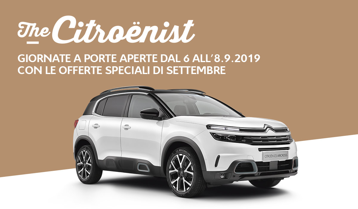 GIORNATE A PORTE APERTE DAL 6 all’8.9.2019