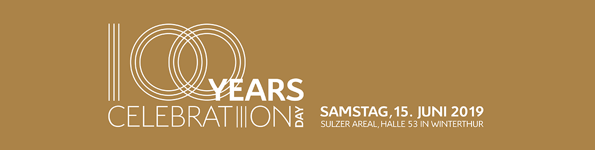 100 Years Celebration Day. Samstag, 15. Juni 2019