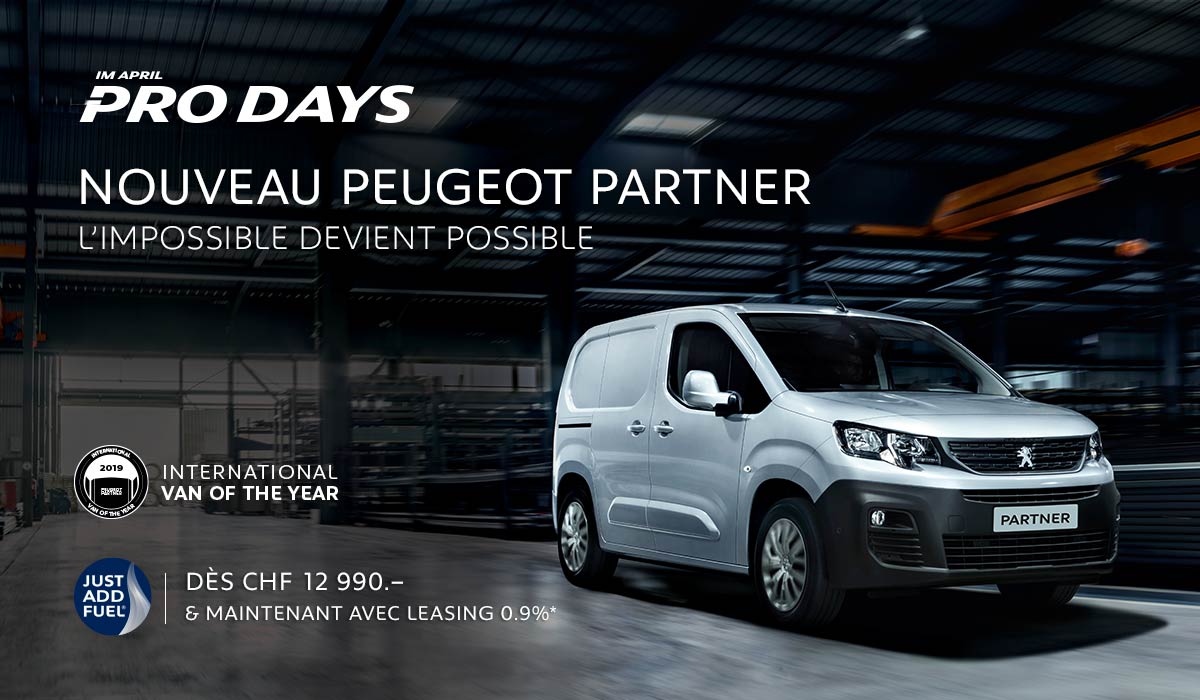 ProDays - NOUVEAU PEUGEOT PARTNER