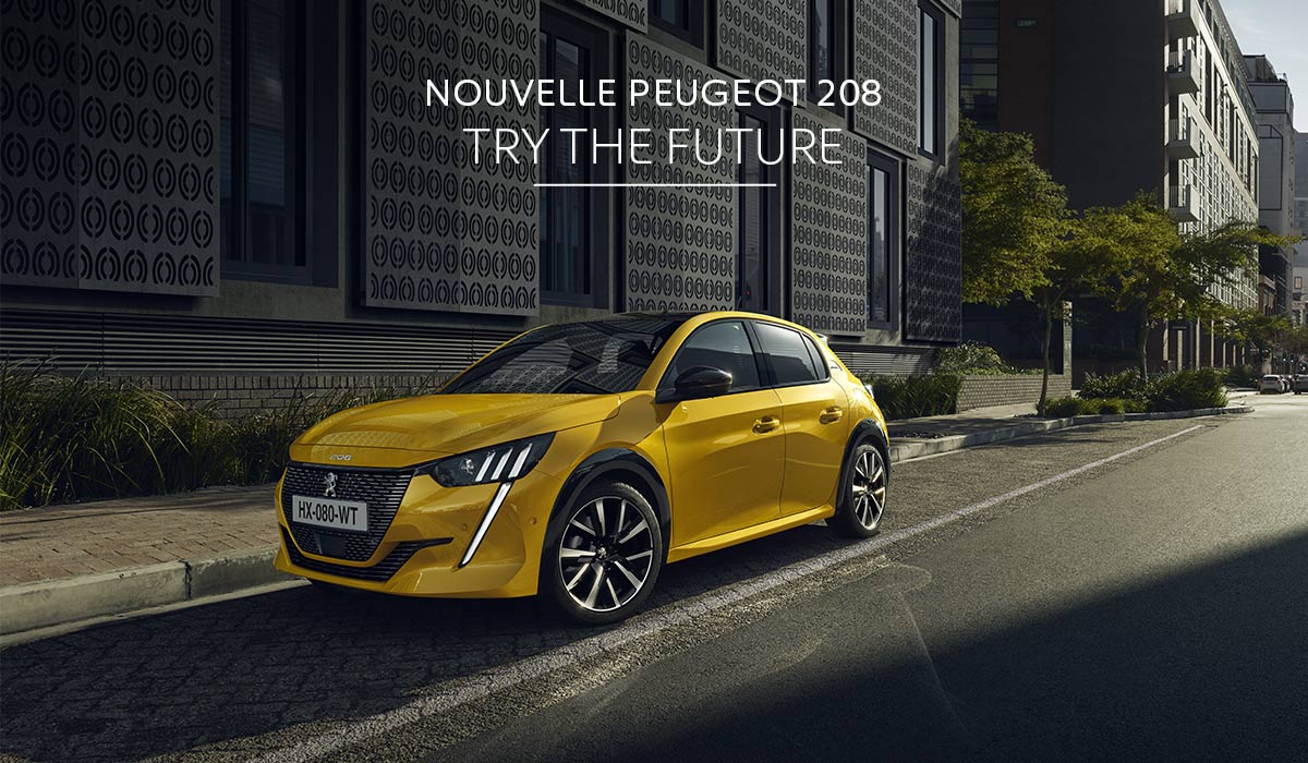 NOUVELLE PEUGEOT 208. TRY THE FUTURE